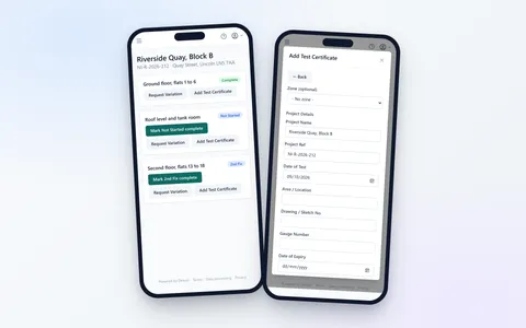 Engineer app screenshot